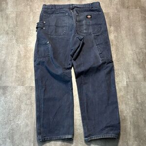 Y2K Dickies Carpenter Pants Faded Mens 34x32 Blue